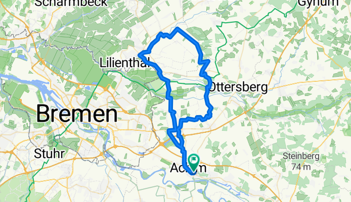 Uesener Feldstraße nach Mackensenweg 8A