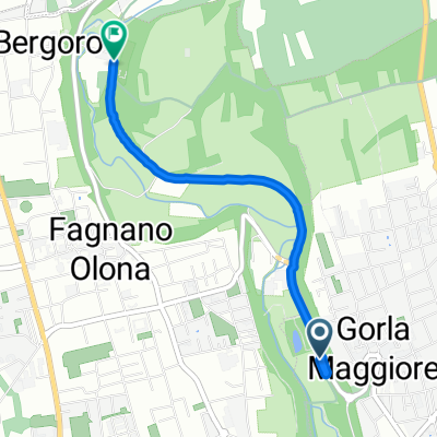 Via della Vecchia Stazione, Gorla Maggiore a Localitร  Produttiva I, Fagnano Olona