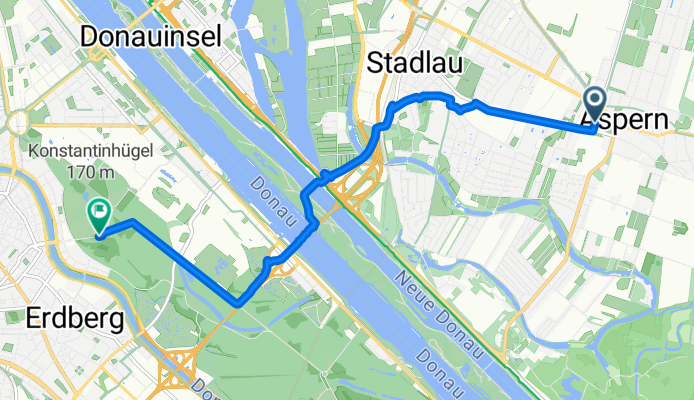 Feitsingergasse, Vienna to Rotundenallee, Vienna