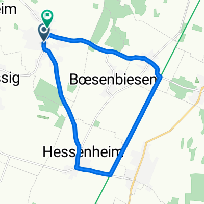 Rue de Sélestat, Baldenheim à Rue des Vergers, Baldenheim