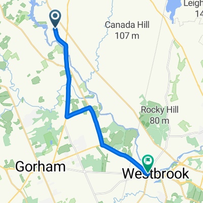 Gambo Rd, Windham to Main St, Westbrook