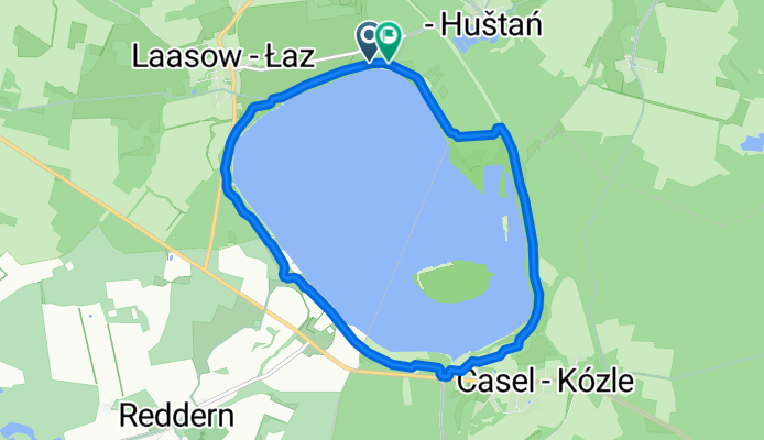 Route nach Laasow, Vetschau/Spreewald