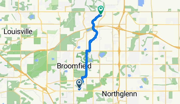 W 121st Ave, Broomfield to W 165th Ln, Broomfield