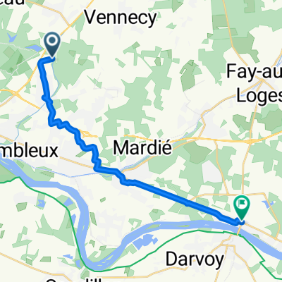 Boigny-sur-Bionne to Avenue du Stade, Saint-Denis-de-l'Hôtel