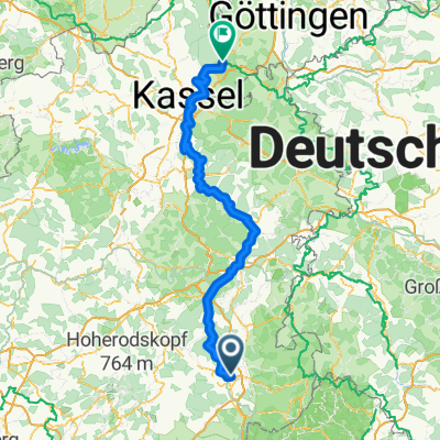 ab Fulda Bahnhof bis Han Münden