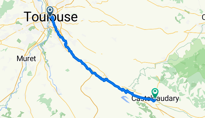 Rue Émile Cartailhac, Toulouse to Rue du Général Lapasset, Castelnaudary