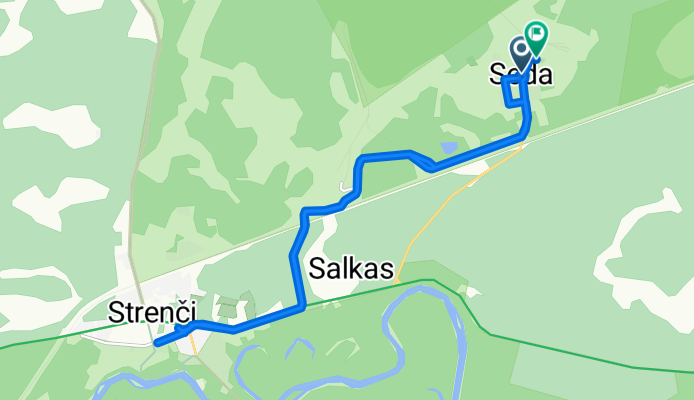 Sporta iela, Seda до Sporta iela, Seda