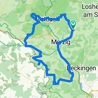 Brotdorf - Rehlingen - Saargau - Mettlach  - Brotdorf