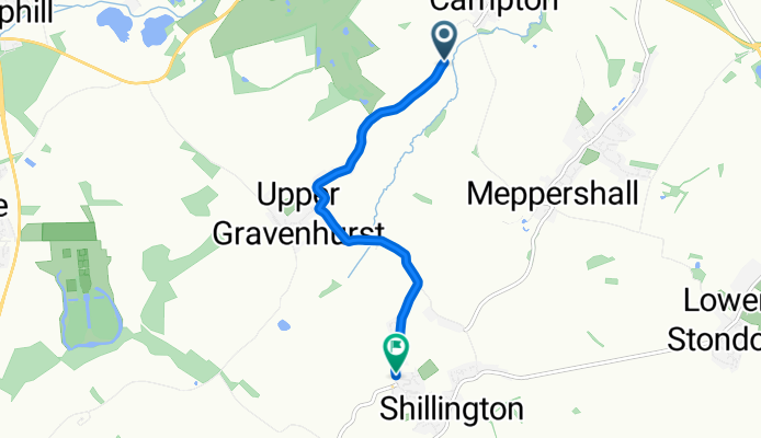 Gravenhurst Road, Shefford to Greenfields, Hitchin