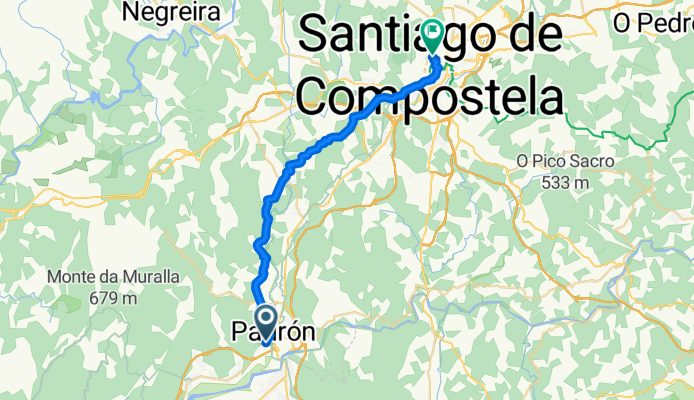 Padron to Santiago de Compostela