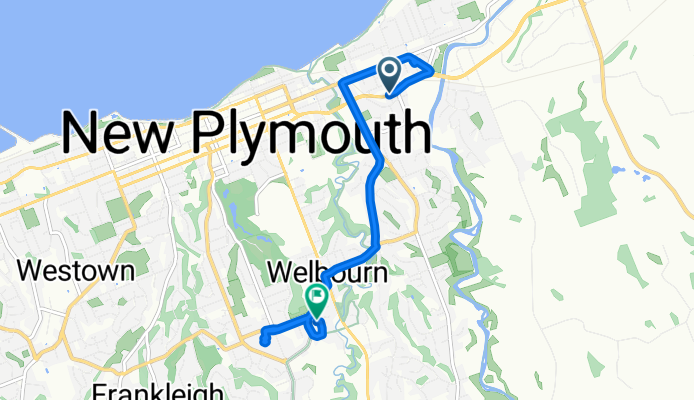Northgate, New Plymouth to Thames St, New Plymouth