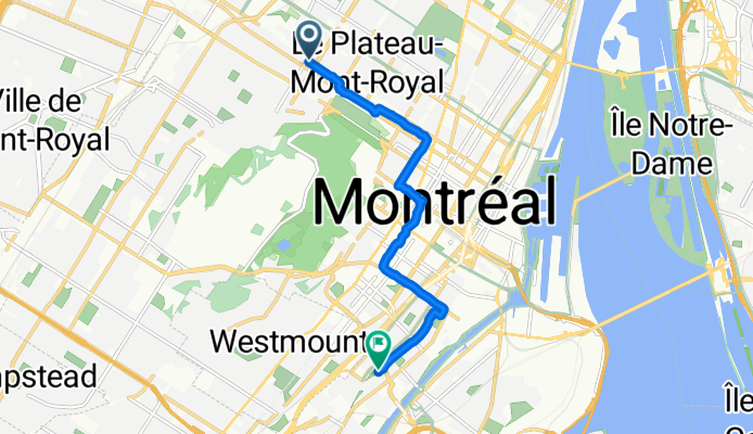 Av Fairmount O, Montreal do Av Greene, Montreal