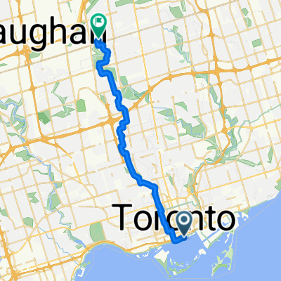 От Queens Quay East 25R до McClintock Crescent