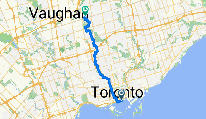 От Queens Quay East 25R до McClintock Crescent