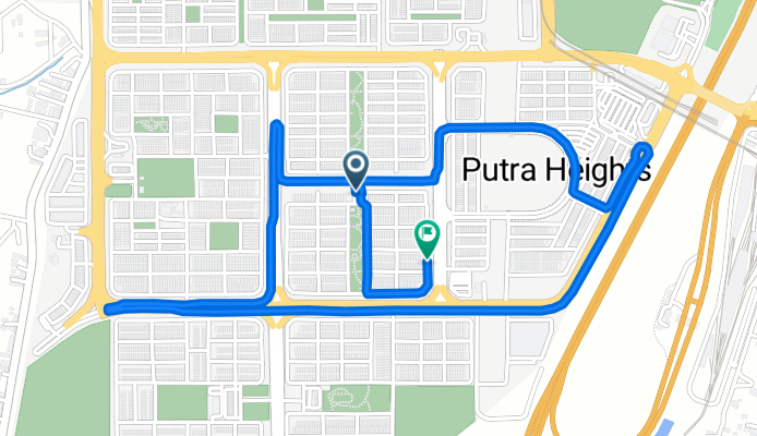 Jalan Putra Mahkota 7/3A, Subang Jaya to Jalan Putra Mahkota 7/3A, Subang Jaya