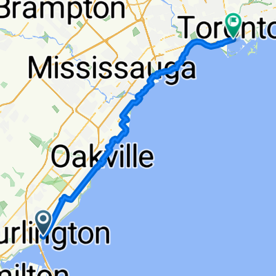 From Burlington to Toronto