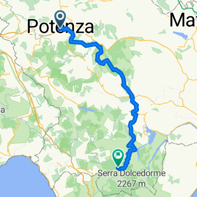 From Potenza to San Severino Lucano