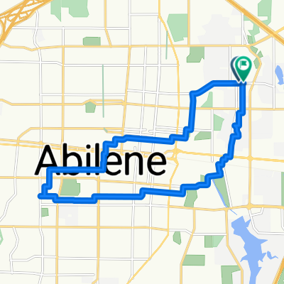 EN 16th St, Abilene to EN 16th St, Abilene