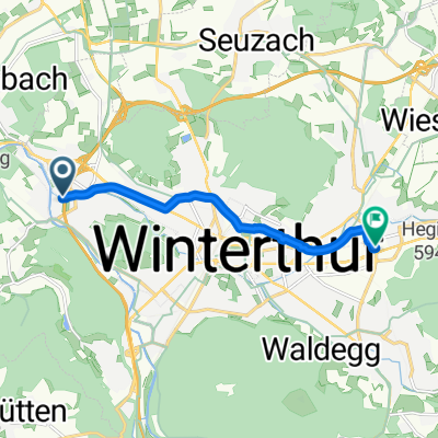 Eulachradweg, Winterthur nach Else-Züblin-Strasse, Winterthur