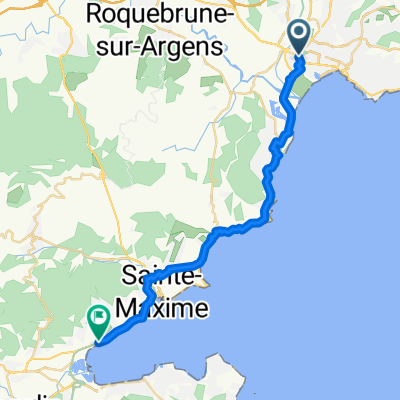 Les Mures, Grimaud nach Rue Montgolfier, Fréjus