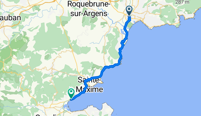 Les Mures, Grimaud nach Rue Montgolfier, Fréjus