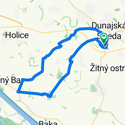 Gabčíkovská cesta, Dunajská Streda do Gabčíkovská cesta, Dunajská Streda