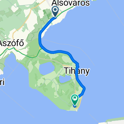 Tihanyi műút, Balatonfüred - Rév utca, Tihany