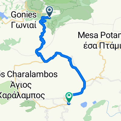 Krasi nach Agios Nikolaos Circular Route, Avrakonte