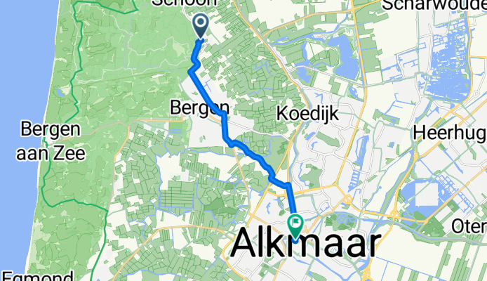 Duinweg, Schoorl nach Langestraat, Alkmaar
