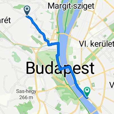 Szpáhi utca, Budapest to Mátyás utca, Budapest