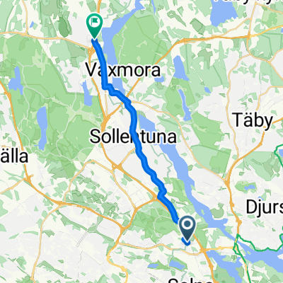 Fridensborgsvägen, Solna to Sollentuna