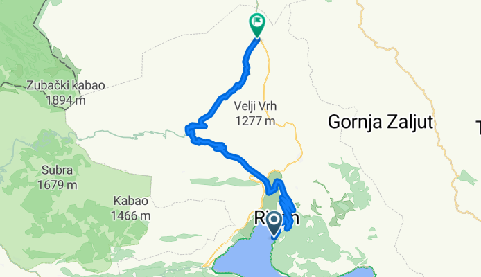Route in Kotor
