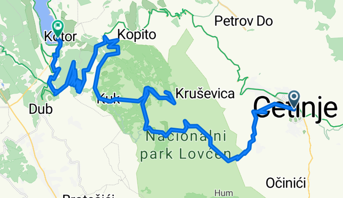 Von Cetinje bis Kotor