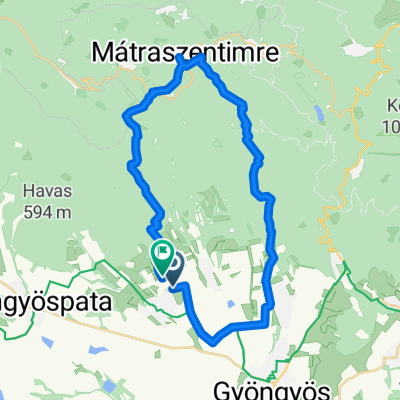 Route in Gyöngyöstarján