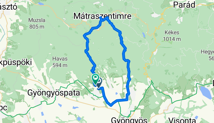 Route in Gyöngyöstarján