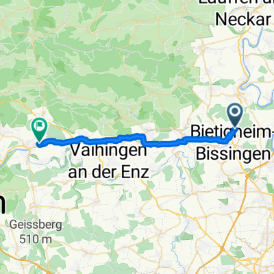 Finkenweg, Bietigheim-Bissingen nach Hermann-Hesse-Straße, Mühlacker