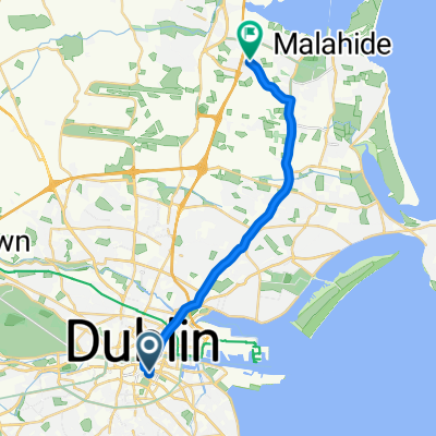 Route to Kinsealy Shopping Centre