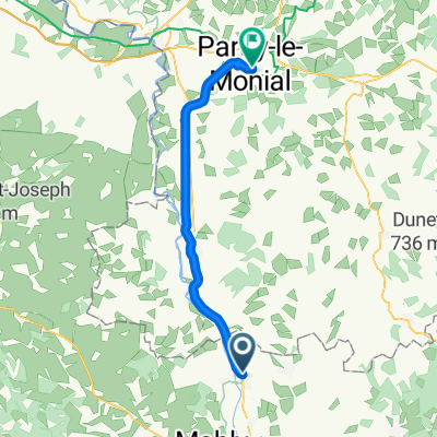 Route de Marcigny, Saint-Nizier-sous-Charlieu to Avenue Jean-Paul II, Paray-le-Monial