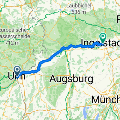 Von Ulm bis Ingolstadt