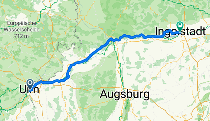 Von Ulm bis Ingolstadt
