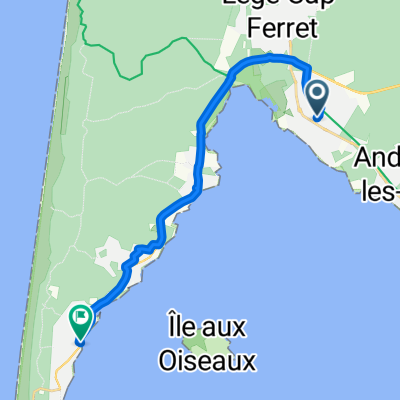 Rue du Garguehos, Arès nach Rue Ste Catherine, Lège-Cap-Ferret