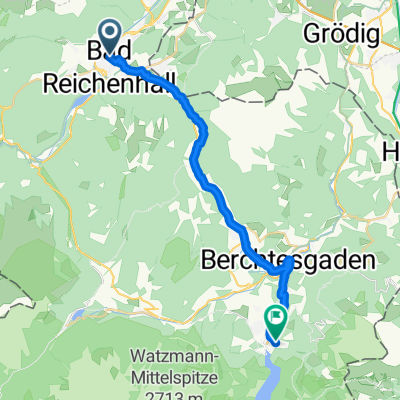 Luitpoldstraße, Bad Reichenhall nach Jennerbahnstraße, Schönau am Königssee
