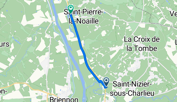 Route de Marcigny, Saint-Nizier-sous-Charlieu to Route de la Noaille, Saint-Pierre-la-Noaille