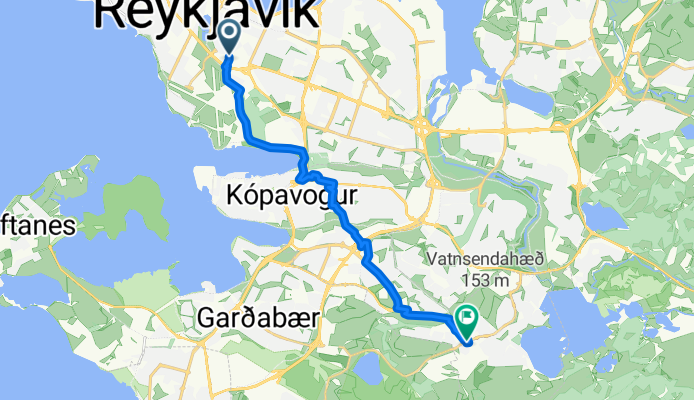 Vatnsmýrarvegur, Reykjavík to Tröllakór, Kópavogur