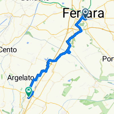 Via San Maurelio, Ferrara nach Circonvallazione delle Merci, Argelato