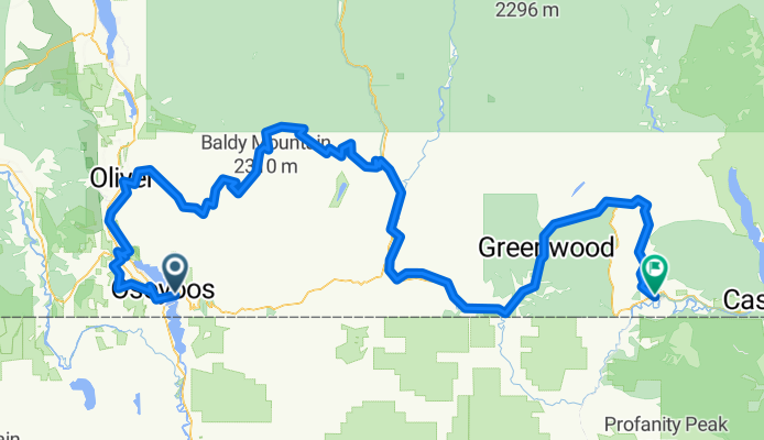 De Osoyoos à Grand Forks