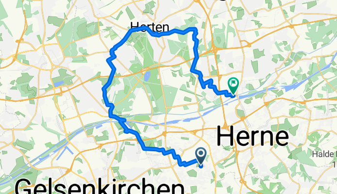 Bobenfeld, Herne nach Dunantstraße, Recklinghausen