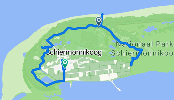 Prins Bernhardweg, Schiermonnikoog do Reeweg, Schiermonnikoog