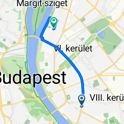 District VIII, Budapest to Felka utca, Budapest