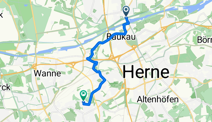 Dunantstraße, Recklinghausen nach Bobenfeld, Herne